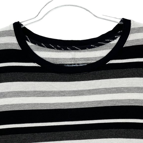 Marc New York Top Womens XL Black White Gray Long Sleeve Crew Neck Pullover Swea - Picture 3 of 10